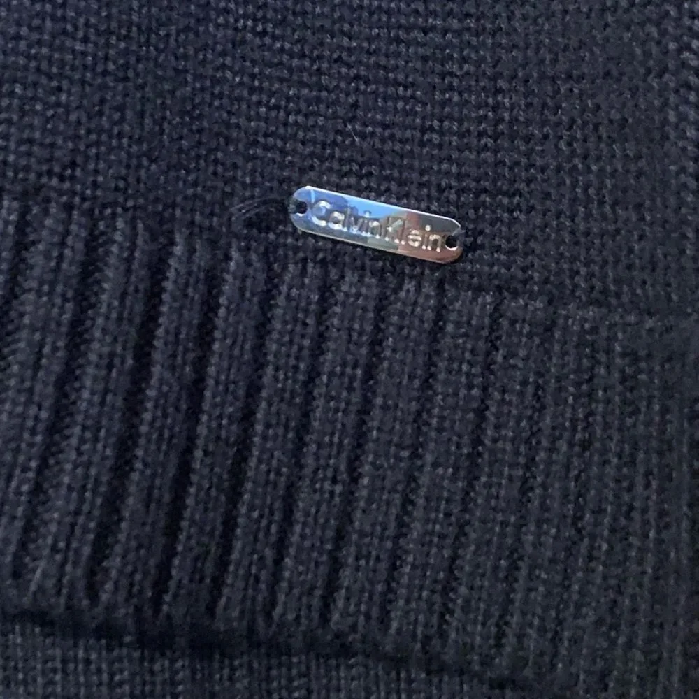 Calvin Klein Cowlneck Black Tunic Sweater Size Medium - Picture 4 of 11